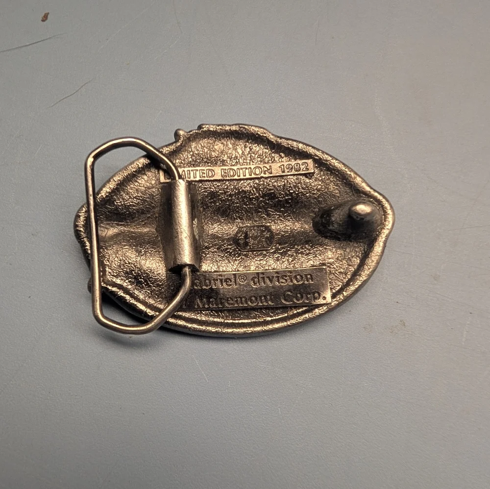 Vtg. Gabriel Shocks Belt Buckle